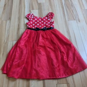 Minnie Mouse Red White Polka Dot Party Dress 7
